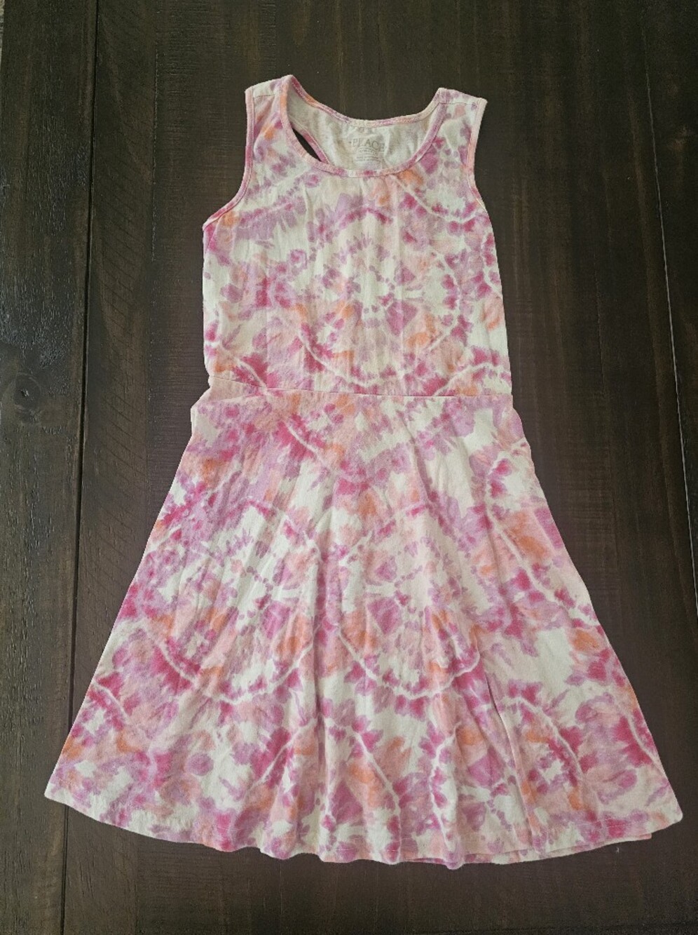 Girl’s Pink Tie-Dye Dress